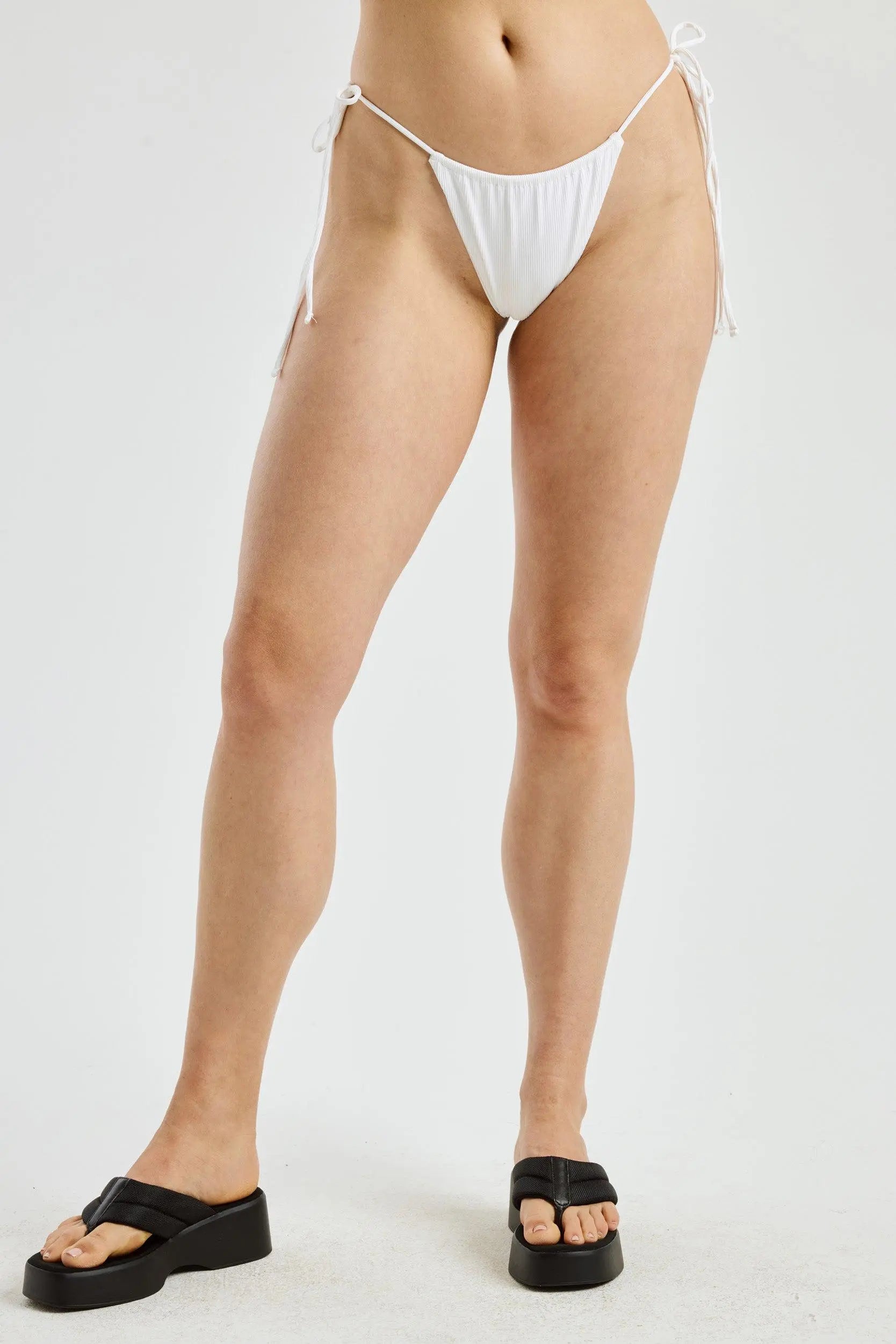 Rib String Bikini Bottom